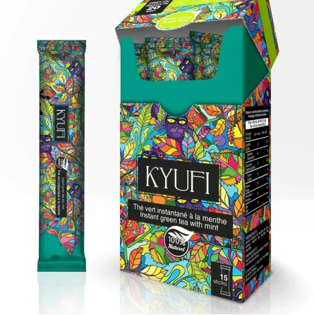 Instant-Grüner-Minztee (Kyufi) Zuckerfreier