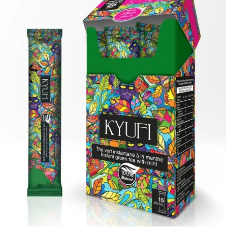 Instant-Grüntee mit Minze und Zucker (Kyufi)